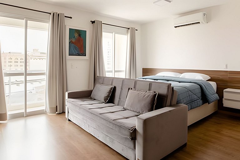 Studio na Mooca | Garagem, Wifi 300 mb, Ar. cond.