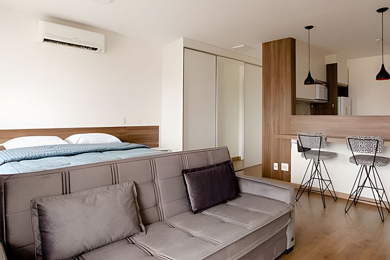 Studio na Mooca | Garagem, Wifi 300 mb, Ar. cond.