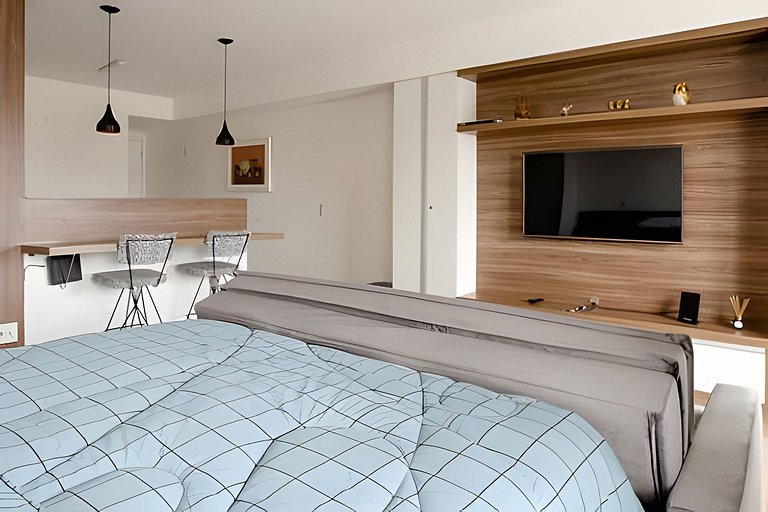 Studio na Mooca | Garagem, Wifi 300 mb, Ar. cond.