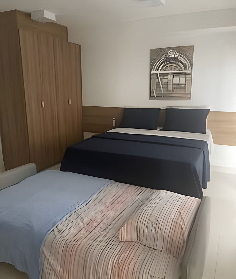 Studio na Mooca | Garagem, Piscina, Ar. cond.