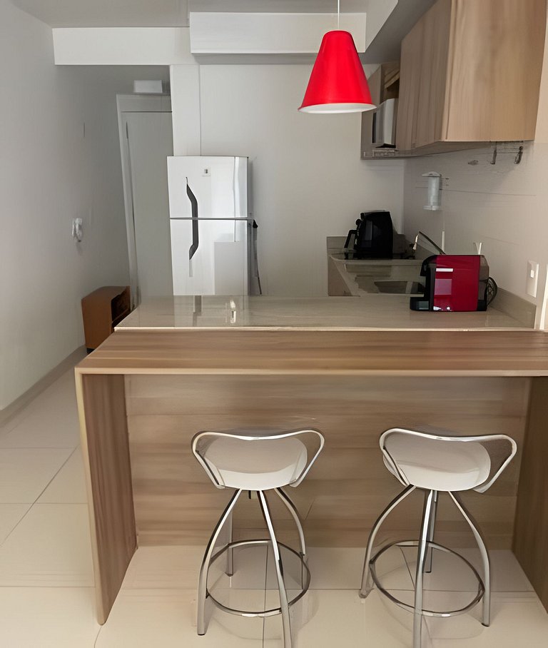 Studio na Mooca | Garagem, Piscina, Ar. cond.