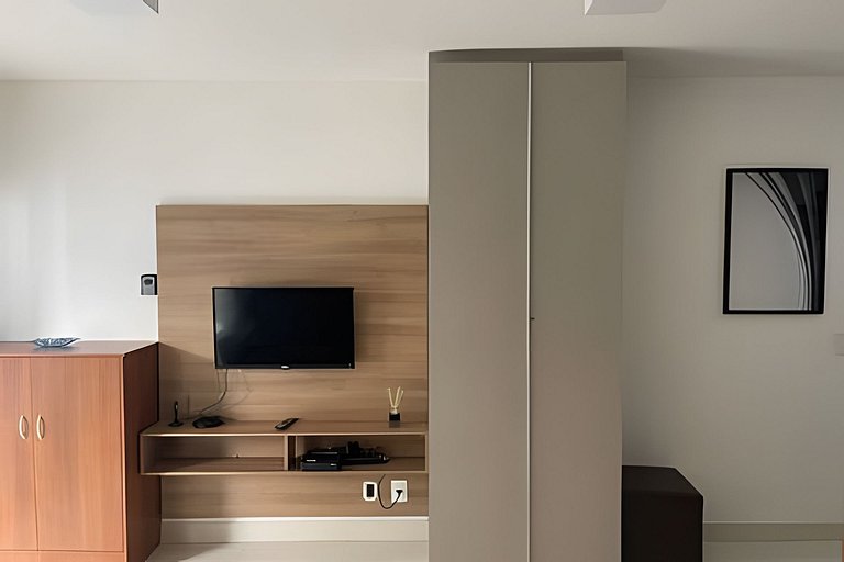 Studio na Mooca | Garagem, Piscina, Ar. cond.