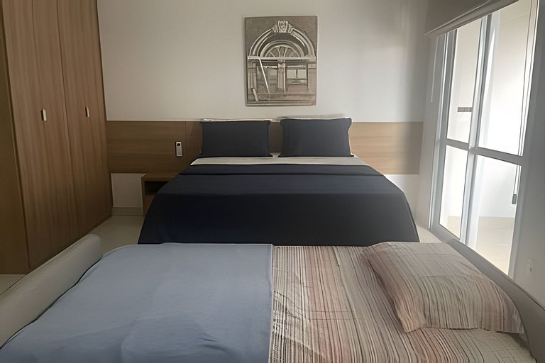 Studio na Mooca | Garagem, Piscina, Ar. cond.