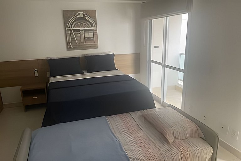 Studio na Mooca | Garagem, Piscina, Ar. cond.