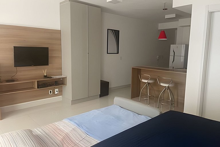 Studio na Mooca | Garagem, Piscina, Ar. cond.