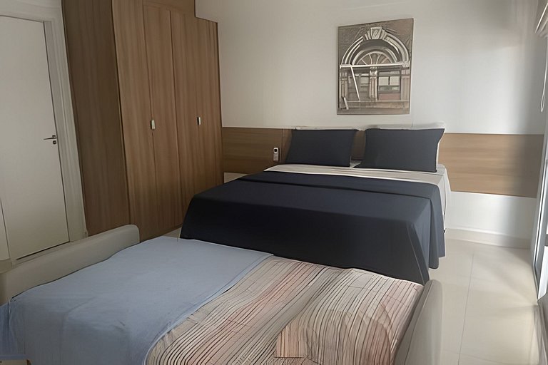 Studio na Mooca | Garagem, Piscina, Ar. cond.