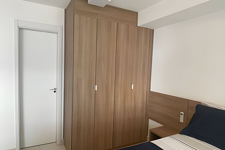 Studio na Mooca | Garagem, Piscina, Ar. cond.