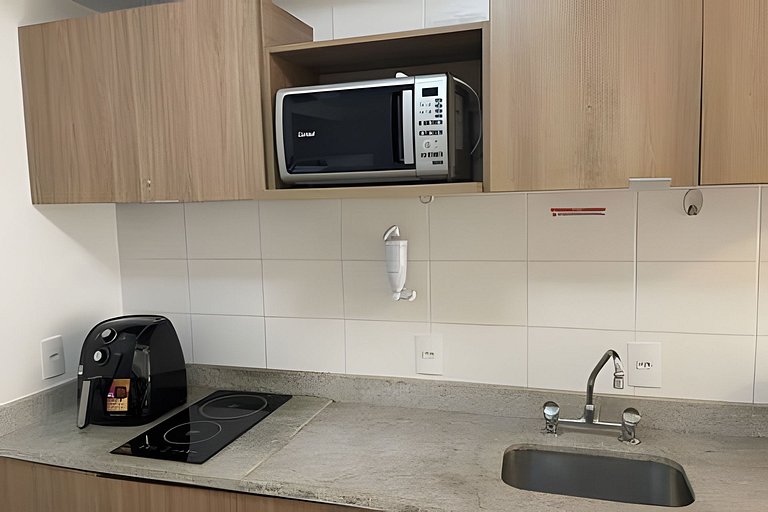 Studio na Mooca | Garagem, Piscina, Ar. cond.