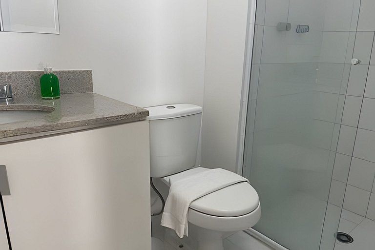 Studio na Mooca | Garagem, Piscina, Ar. cond.