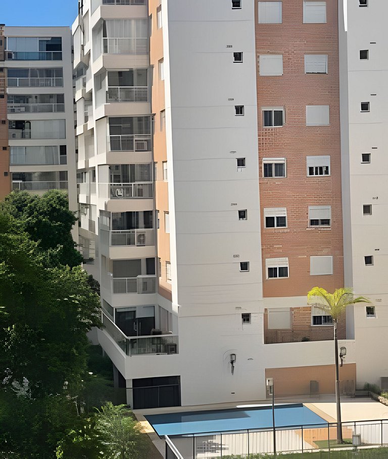 Studio na Mooca | Garagem, Piscina, Ar. cond.