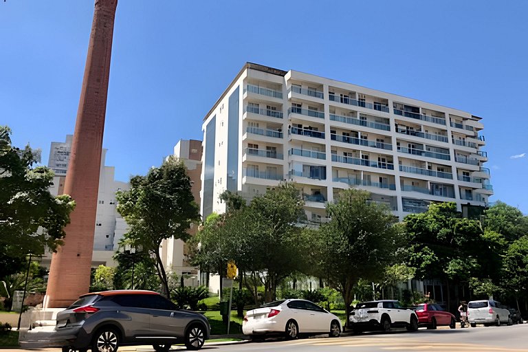 Studio na Mooca | Garagem, Piscina, Ar. cond.