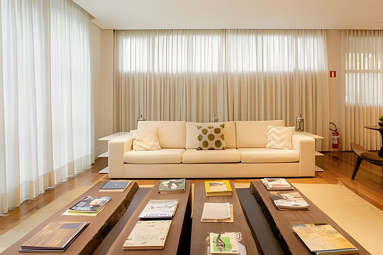 Studio na Mooca | Garagem, Piscina, Ar. cond.