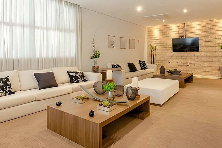 Studio na Mooca | Garagem, Piscina, Ar. cond.