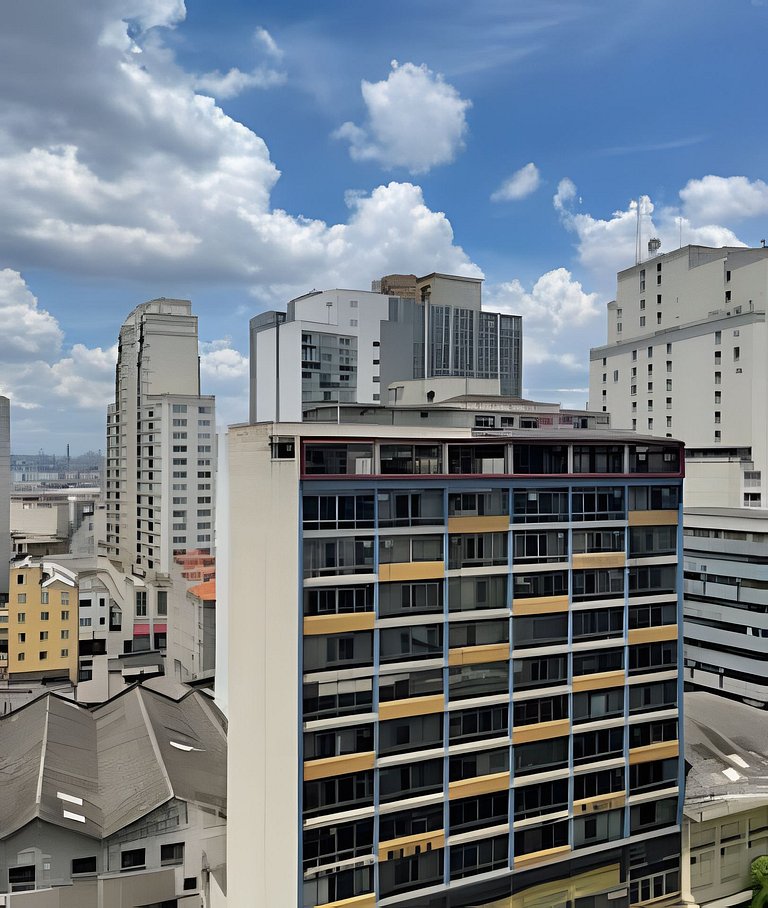 Studio Estação Luz | Wi-fi 400 mb, Ar. Cond.