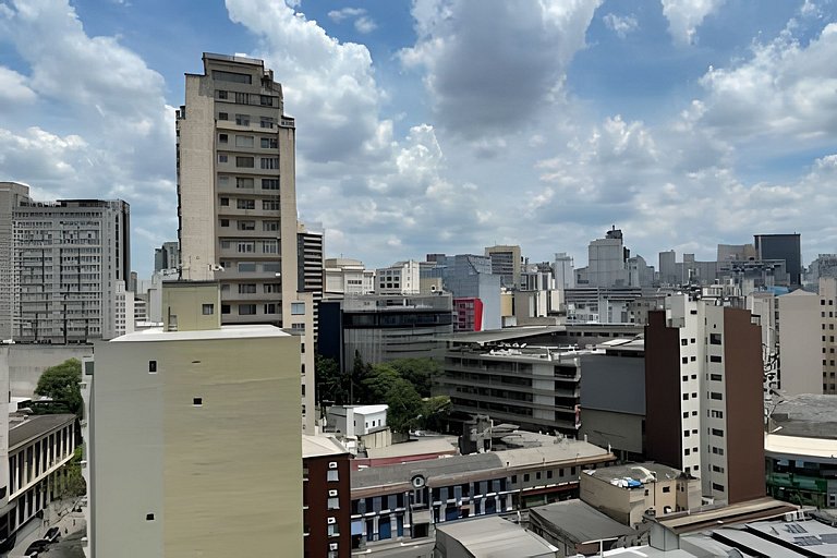 Studio Estação Luz | Wi-fi 400 mb, Ar. Cond.