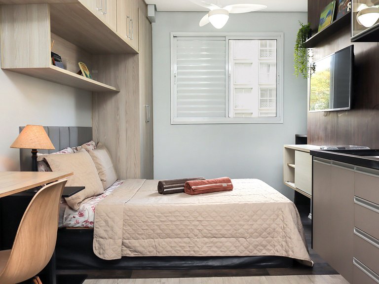 Studio na República |Wifi 300 mb|Metrô, Bar Brahma