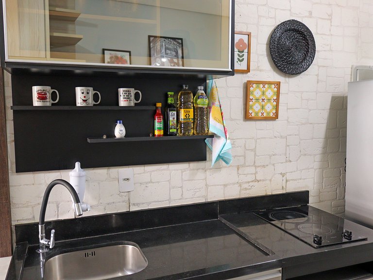 Studio na República |Wifi 300 mb|Metrô, Bar Brahma