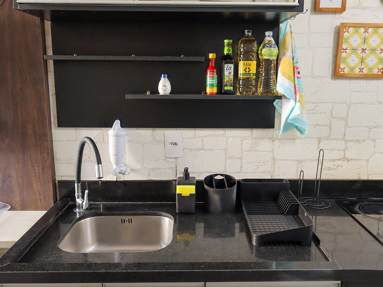 Studio na República |Wifi 300 mb|Metrô, Bar Brahma